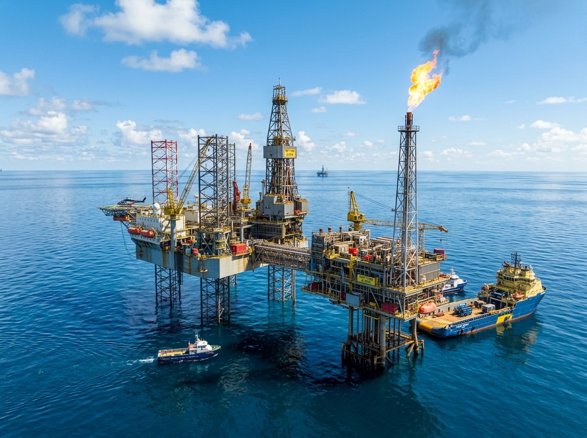 Offshore oil rig platform